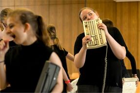 Proben zu Movimento: "Tastaturen-Orchester"