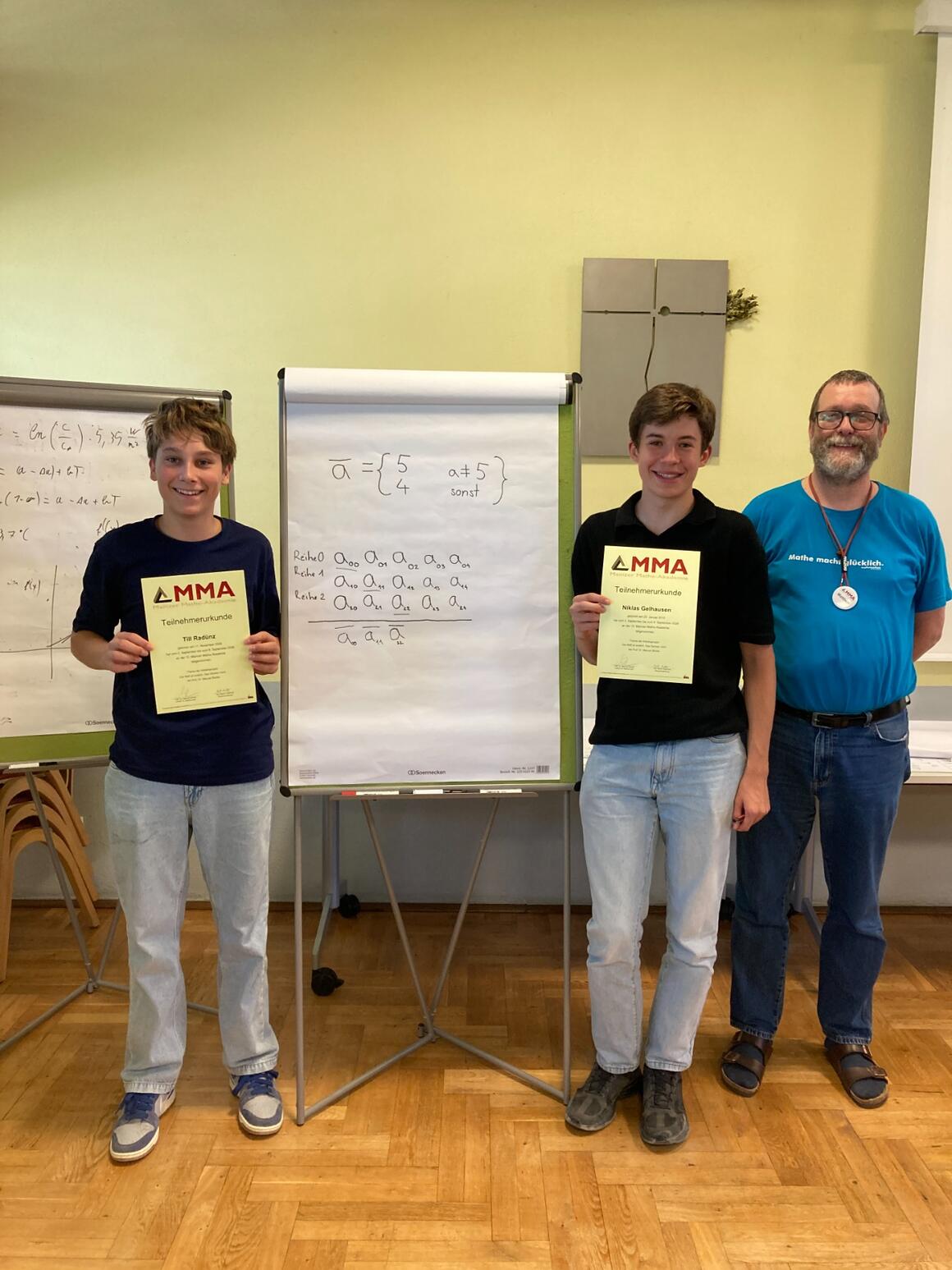 LG-Schüler bei der Mainzer Mathe-Akademie